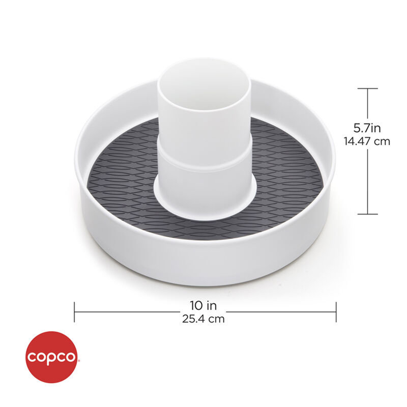 Tourne-disque de rangement à 2 niveaux Copco, 10 po