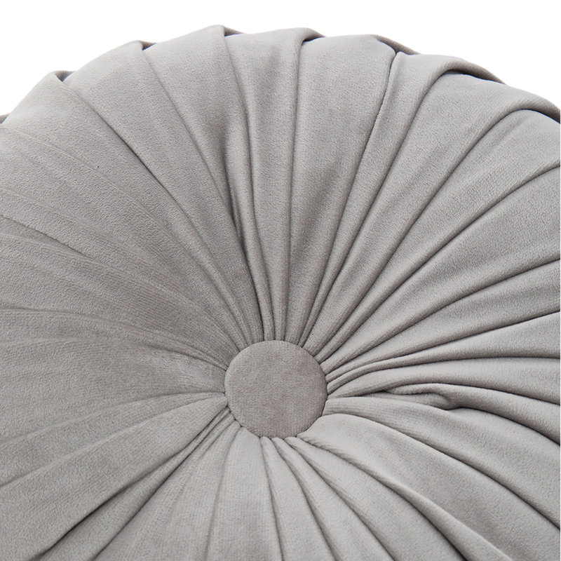 Drusilla Circular Throw Cushion, 45cm x 45cm, Grey