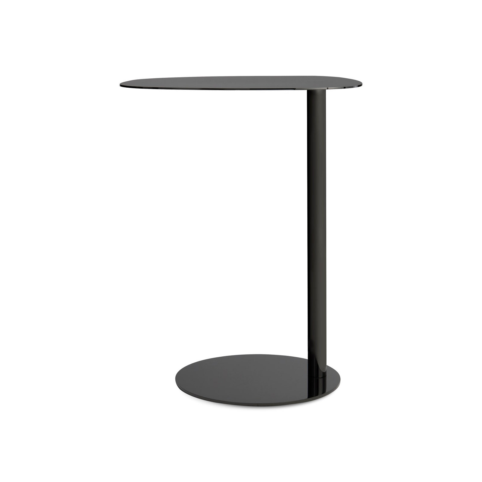 Swole Single End Table, 25" H x 20" W x 15" D, Black Nickel