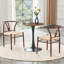 Chaises de salle à manger confortables, style moderne triangulaire tissé en métal pour la maison