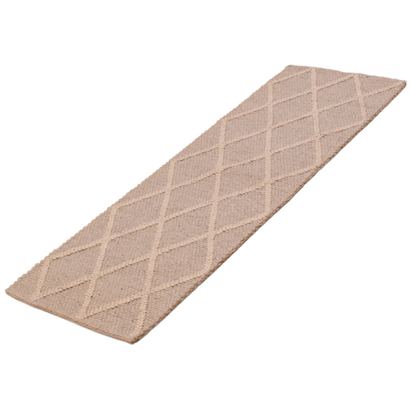 Tapis en laine Klarrisa, Tapis de couloir 2 pi 3 po x 6 pi 10 po