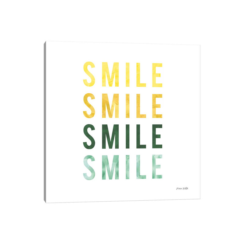Smile Smile by Ann Kelle - Wrapped Canvas Print, 66.04 cm H x 66.04 cm W x 1.91 cm D