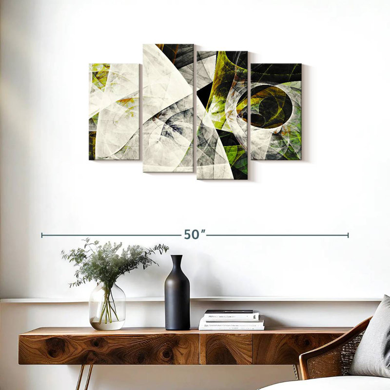 Avery Iced Lime Dynamic Abstract, 22" H x 36" W