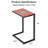 Avinoam Rectangular Ceramic Outdoor Side Table