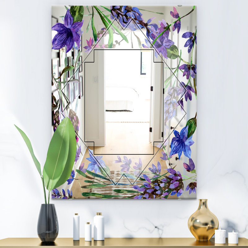 Traditional Accent Wall Mirror, Garland Sweet Decorative Mirror - Garland Sweet, 32" H x 24" W