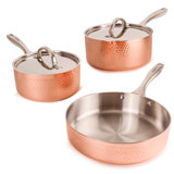 BergHOFF Copper Tri-Ply 5Pc Starter Set, Hammered