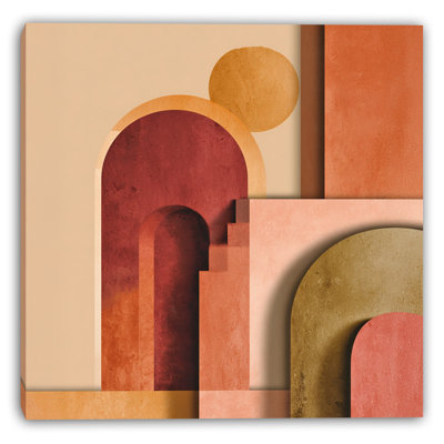 Terracotta Arches Wrapped Canvas Wall Art