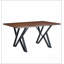 Table de salle à manger d'intérieur avec pieds en métal, indispensable à la maison, durable et robuste, et attrayante