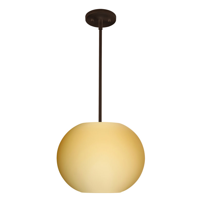 Jordo 1 - Light Single Pendant, Bronze, Opal Matte, LED