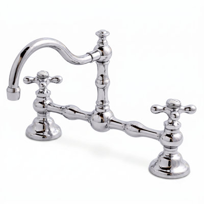 P1005 Deck 2-handle Bathroom Faucet with Drain Assembly