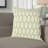 Wool Removable Cover Pillow Throw Authentic Handmade Square Polyester Fill Gray & White Non-Reversible Raised Geometric Trellis With White Cotton Backing-121671608-24539540