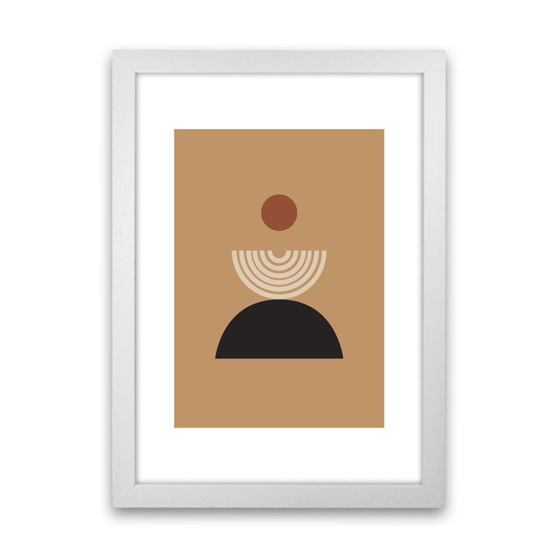 Mica Sand Fountain N19 by Pixy Paper - Print, 84cm H x 59.4cm W x 3cm D, White Framed