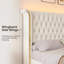 Lit plateforme haut capitonné en velours Ellaville-1851240089-1851240094