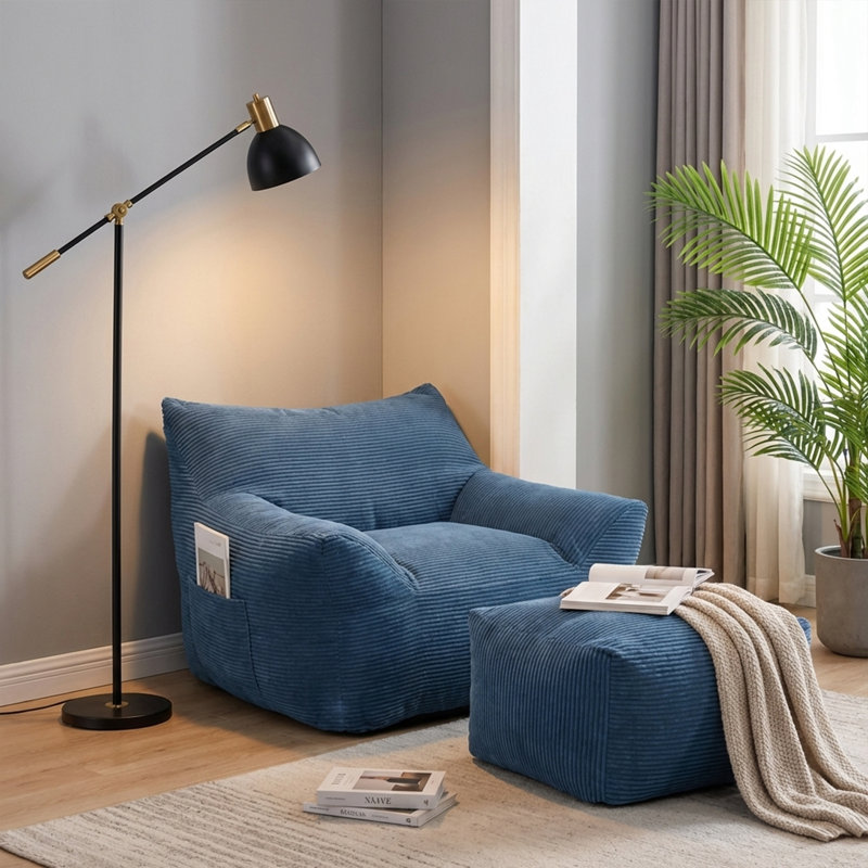 Fauteuil à billes, Bleu