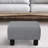 Ottoman Foot Rest, Small Foot Stool With Linen Fabric Upholstery And Plastic Legs, Cube Ottoman  ,-1512428642