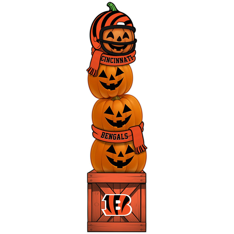 Cincinnati Bengals - Citrouille empilée avec casque