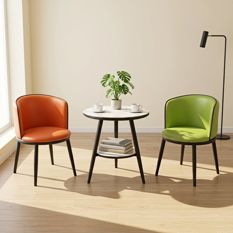 Combinaison de table de réception et de chaise, ensemble de table et de chaise de loisirs, table et chaise de Nordic Négociation, table de loisirs de café, pour couloir de chambre à coucher, café, hôtel