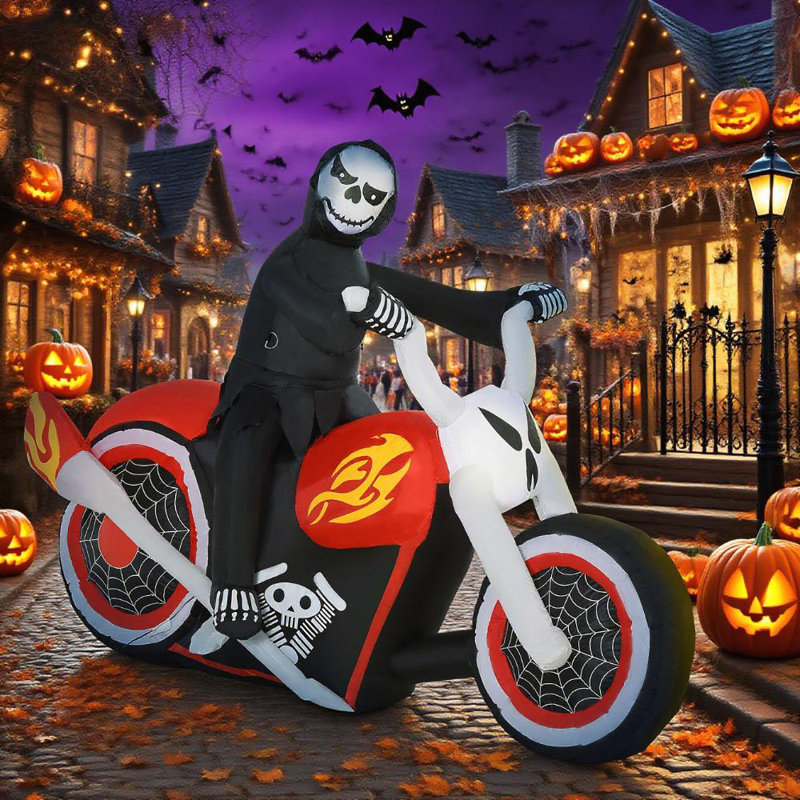 Décorations d'Halloween gonflables pour l'extérieur Grim Ghost