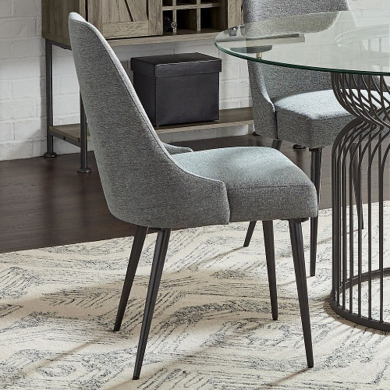 Chaises de salle à manger rembourrées en tissu