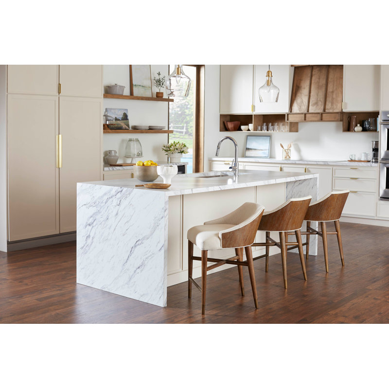 Orion Upholstered Counter Stool with Solid Wood Frame