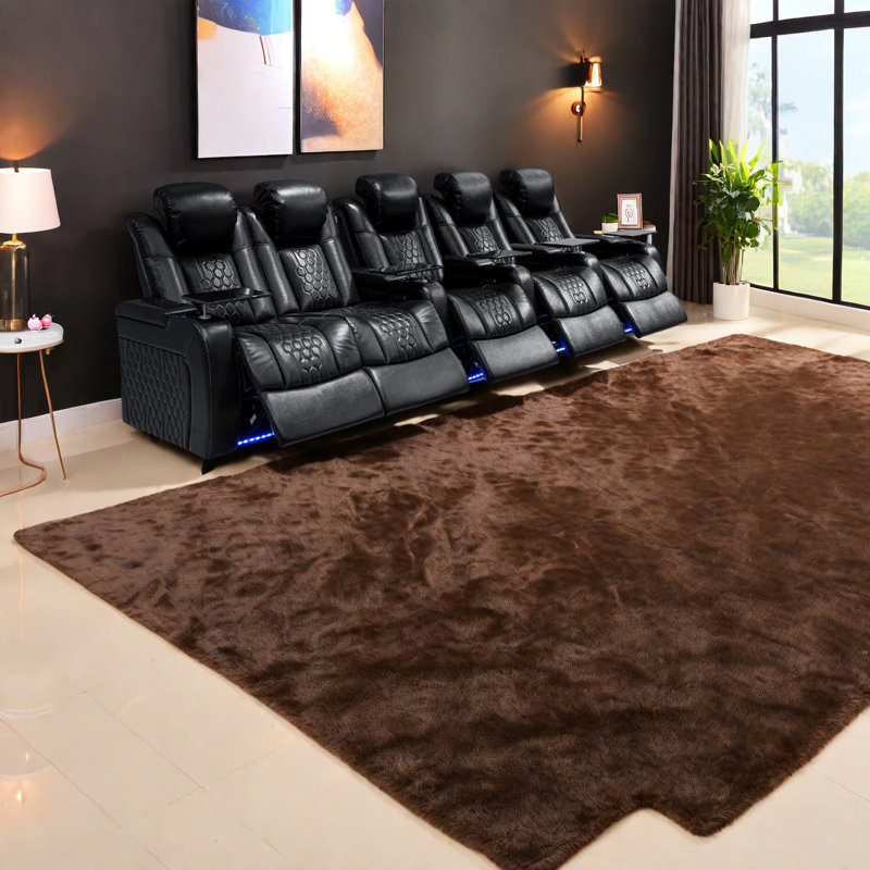 Fauteuils inclinables réglables en cuir Nappa, conception moderne pour le divertissement à domicile