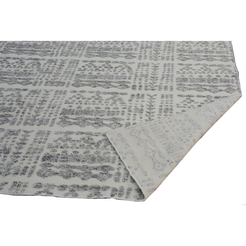 Hand-Knotted High-Quality Gray and Beige Area Rug