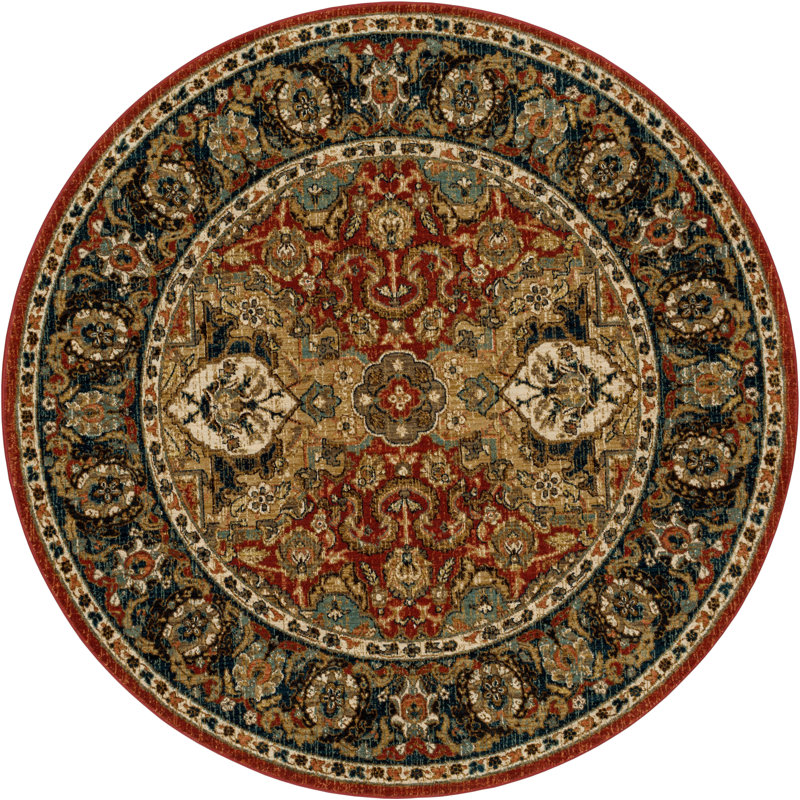 Tapis floral tissé en polyester Spice Market