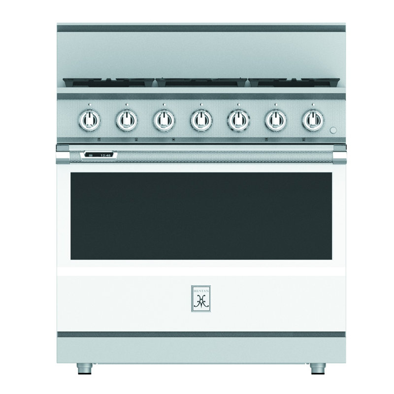 36" 5.8 cu. ft. Freestanding Dual Fuel, Blue, Natural Gas