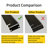 70" x 31" Full Length mirror black  Aluminum Alloy Frame, leaning or Wall Mounted, High Definition