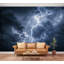 Papier peint adhésif autocollant amovible pluie orage ciel dramatique ciel papier contact mural pour le salon Chambre à coucher H 100 po x l 144 po-129876058