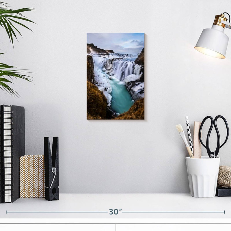 Alvord Gullfoss Winter Falls, 12" H x 8" W