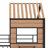 Metal Loft Bed With Roof, Window, Guardrail And Ladder-1313621874