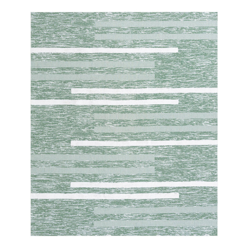 Jermeka Performance Cotton Geometric Indoor Rug, Rectangle 9'10" x 12'