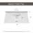 43 inch Aurora Quartz Vanity Top