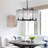 6-light Dimmable Drum Crystal Chandelier