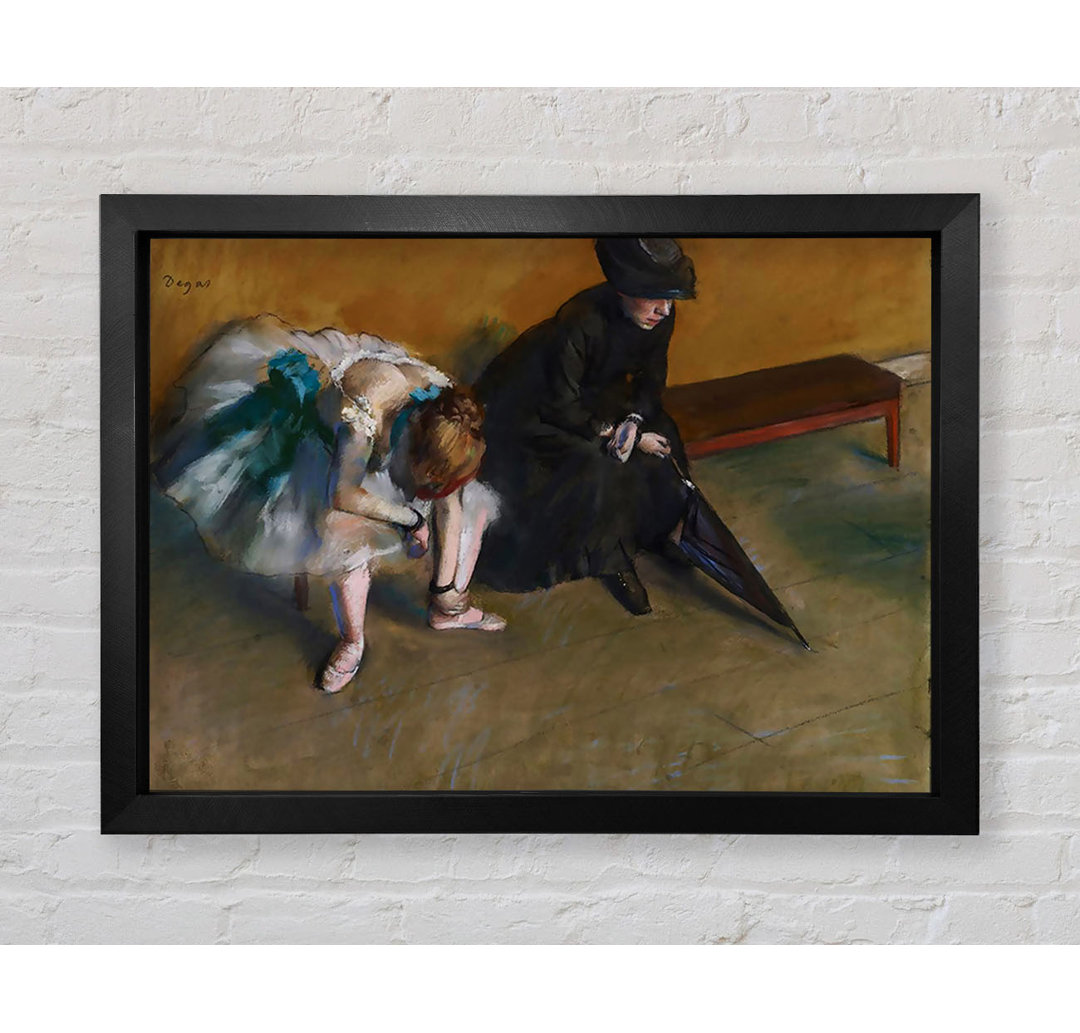 Degas Waiting - Einzelner Bilderrahmen Kunstdrucke