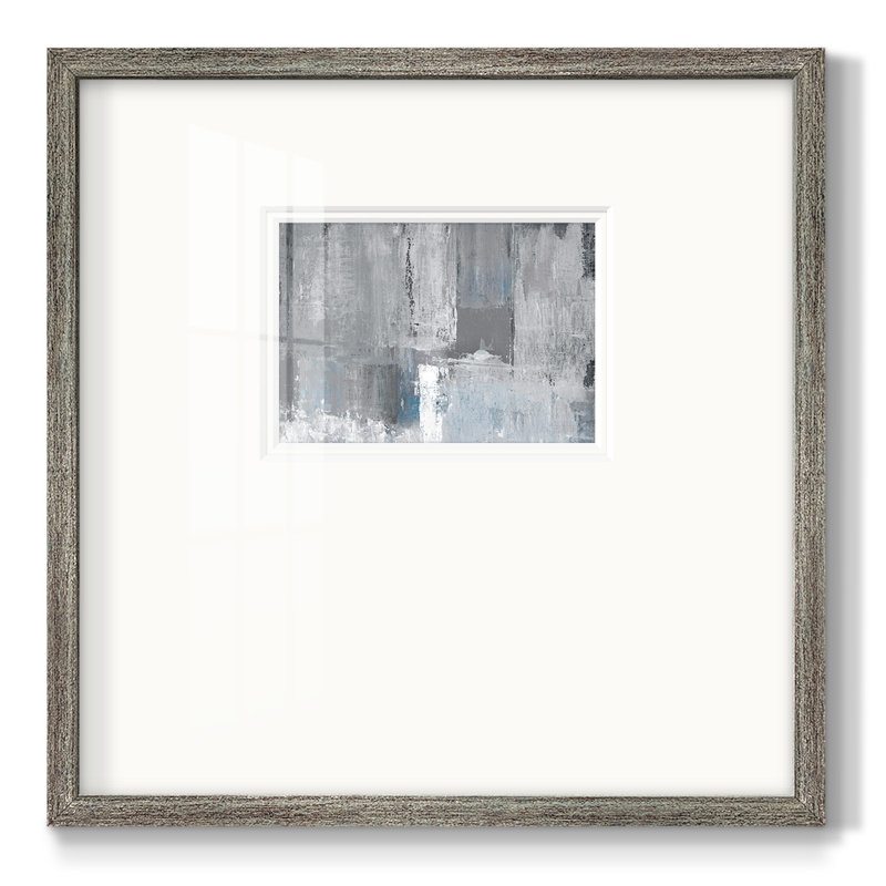 Tranquil Bluespremium, reproduction encadrée, H 21 po x l 21 po x P 1,25 po, White