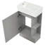 Meuble-lavabo 18,6 po avec lavabo, meuble-lavabo avec tablette à deux niveaux, orienté vers la gauche ou vers la droite-99926353