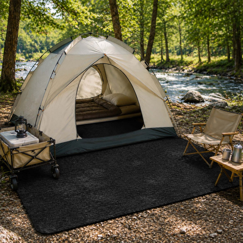 Tapis de sol de camping imperméable et antidérapant pour tente, idéal pour l'extérieur.