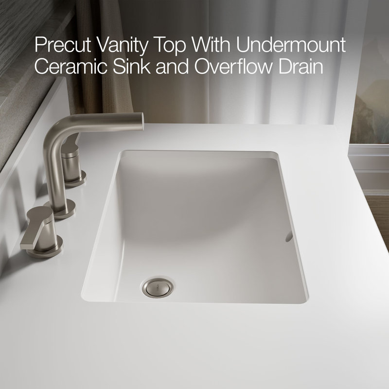 Kresla72" Bathroom Vanity Cabinet With Sinks And Quartz Top, 60"