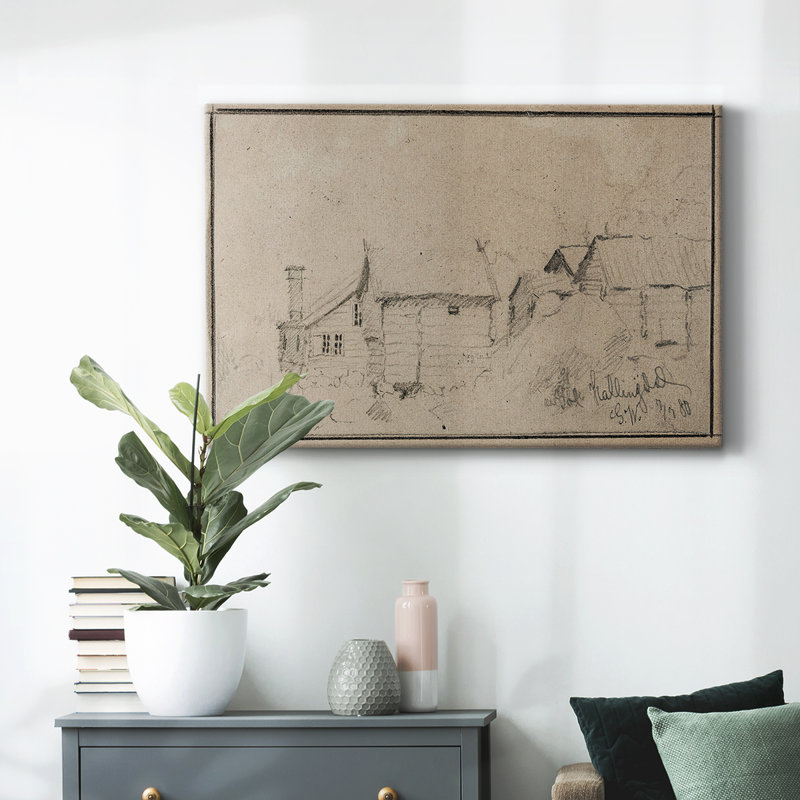 Croquis rétro-LX III, reproduction d'art sur toile, H 25 po x l 37 po