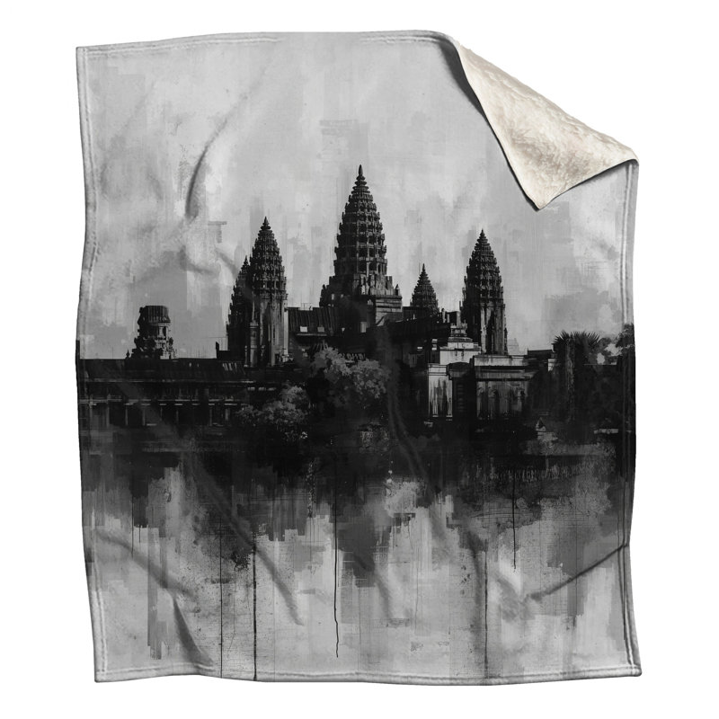 Couvertures de temple Angkor Wat, L 60 po x H 80 po
