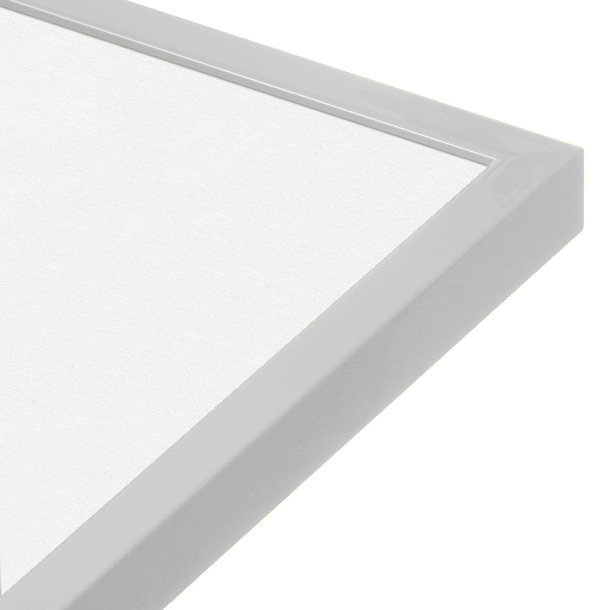 Capullo Wood Matte Picture Frame with Mat, 8" x 10", 4" x 6", White