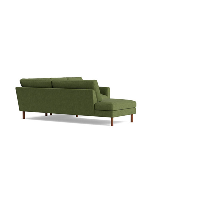 Laguna Sectional, Performance Weave - Basil, Left Hand Facing