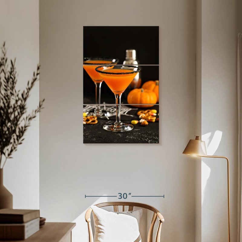 Yarlin - citrouille martini cocktail, H 57 po x l 36 po