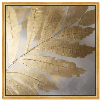 Golden Canopy (I) Canvas Elegant Nature Art by Art Remedy