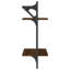 Borough Wharf 2-Tier Wall Shelves With Bars 2 Pcs 30X25x65 Cm-1658471211