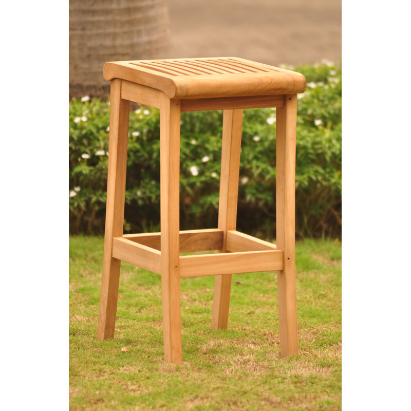 Mainor Outdoor Teak Bar Stool
