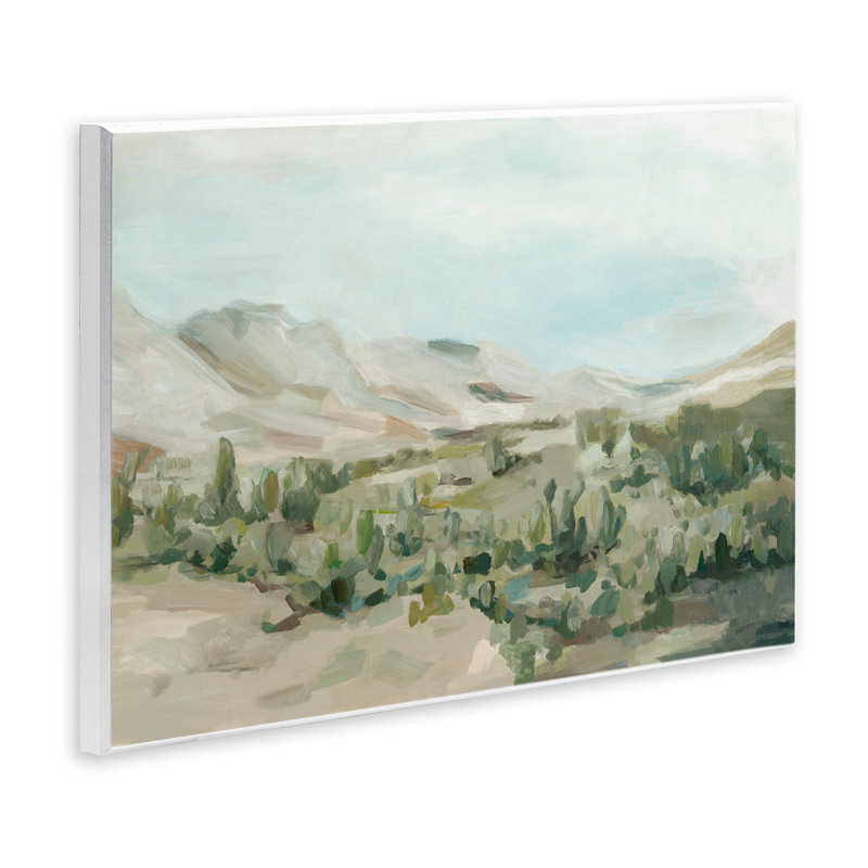 Plaque murale paysage désert majestueux, design par Hannah Dawson, H 13 po x l 19 po