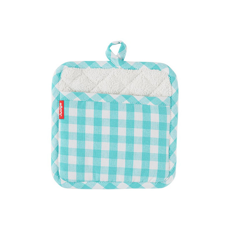 Judge Textiles, Pot Holder, Check, Turquoise